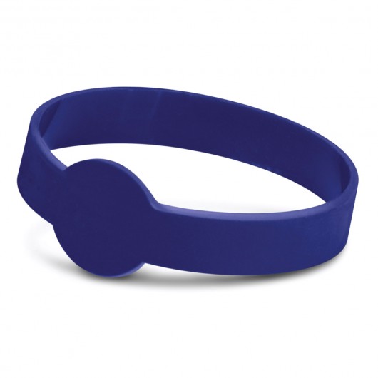 Maxi Silicone Bands - Debossed dark blue